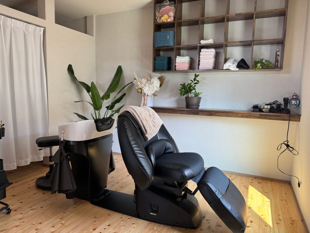 ヘアーサロンサチシャンプー台