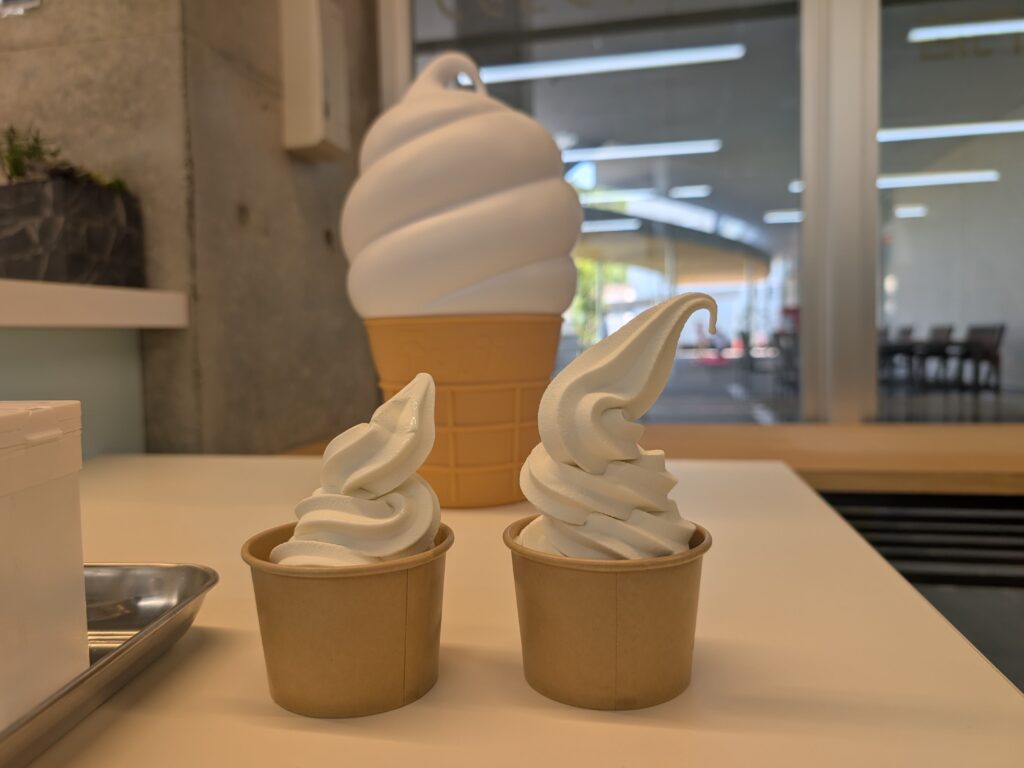 伯方の塩ソフトクリームの画像