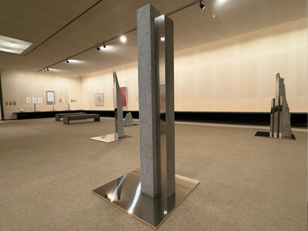 展示された石の作品