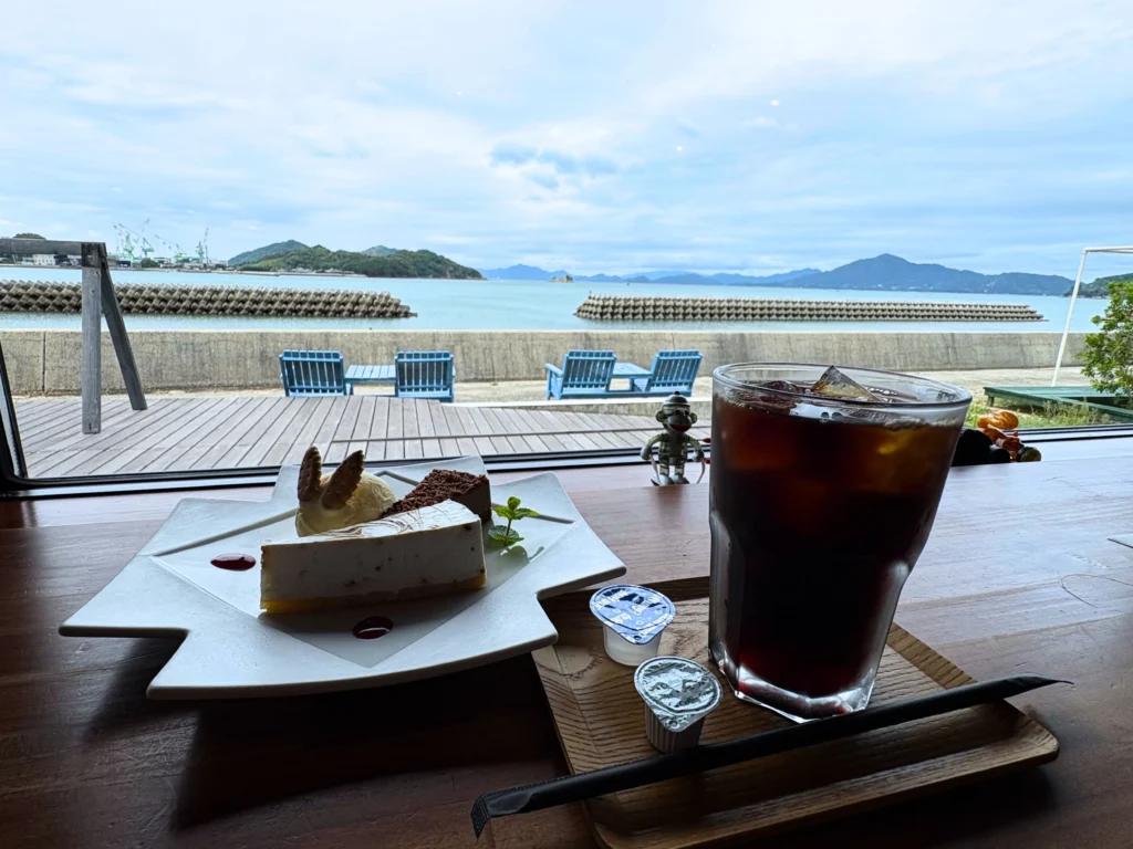 Cafe Shozanのカウンター席からの眺め