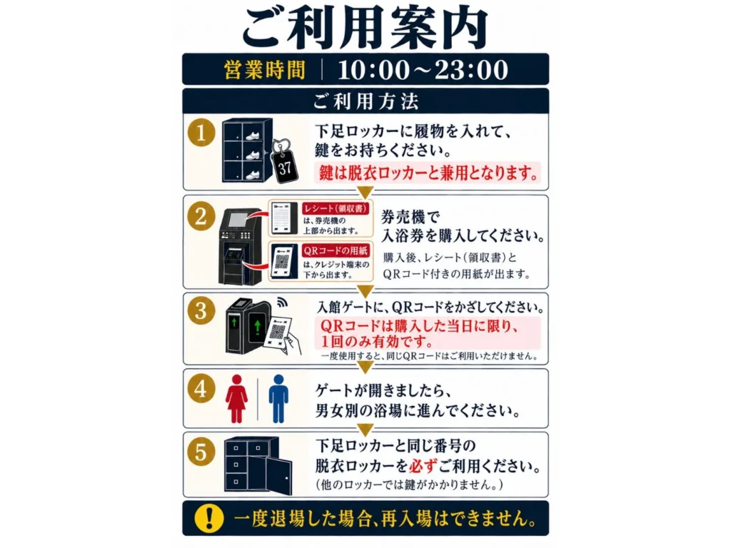 清正乃湯 本館利用案内